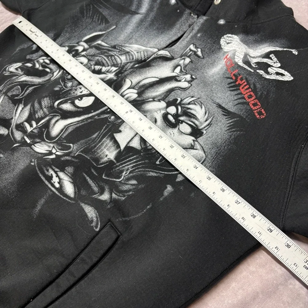 Lot 29 Hoodie Mens 3XL Black Looney Tunes Cartoon Graphic *READ